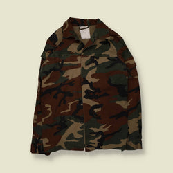 2001 | Italian Army | Woodland Camo Shirt Jacket - S