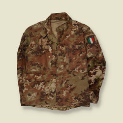 2000s | Italian Army | Vegetato Camo Shirt Jacket - S