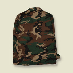 2000s | Woodland Camo Shirt Jacket - XL