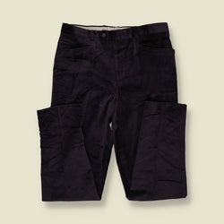 1990s | Four-Button Suit | Grey Velvet - M