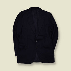 1970s | Two-Button Suit | Navy Pinstripe - M