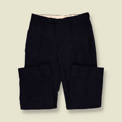 1970s | Two-Button Suit | Navy Pinstripe - M