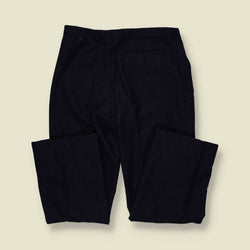 1970s | Two-Button Suit | Navy Pinstripe - M