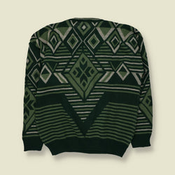 1980s | Knit Jumper | Green - XXL