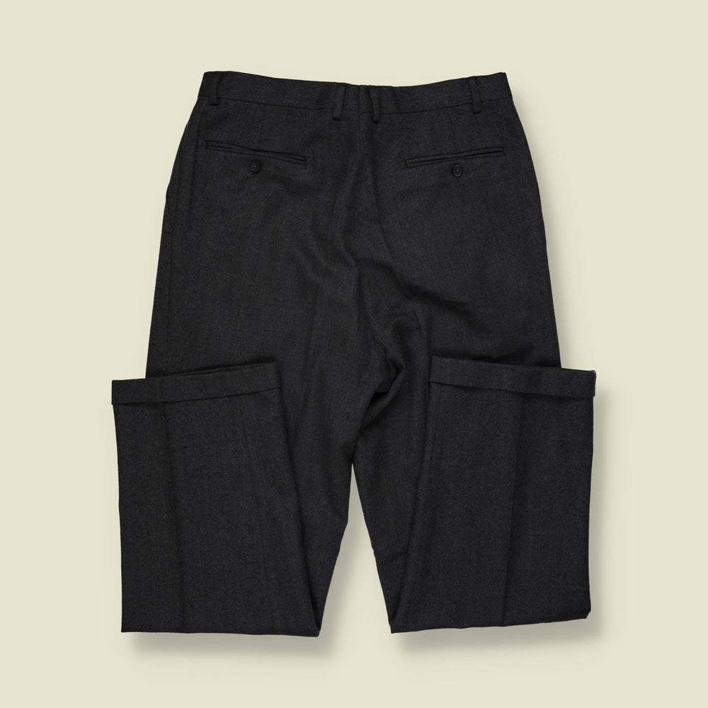 1980s | Two-Piece Suit | Charcoal Grey - L