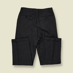 1980s | Two-Piece Suit | Charcoal Grey - L