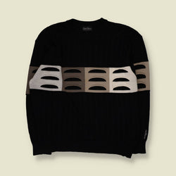 1980s | Carlo Colucci | Knit Jumper | Black - XXL