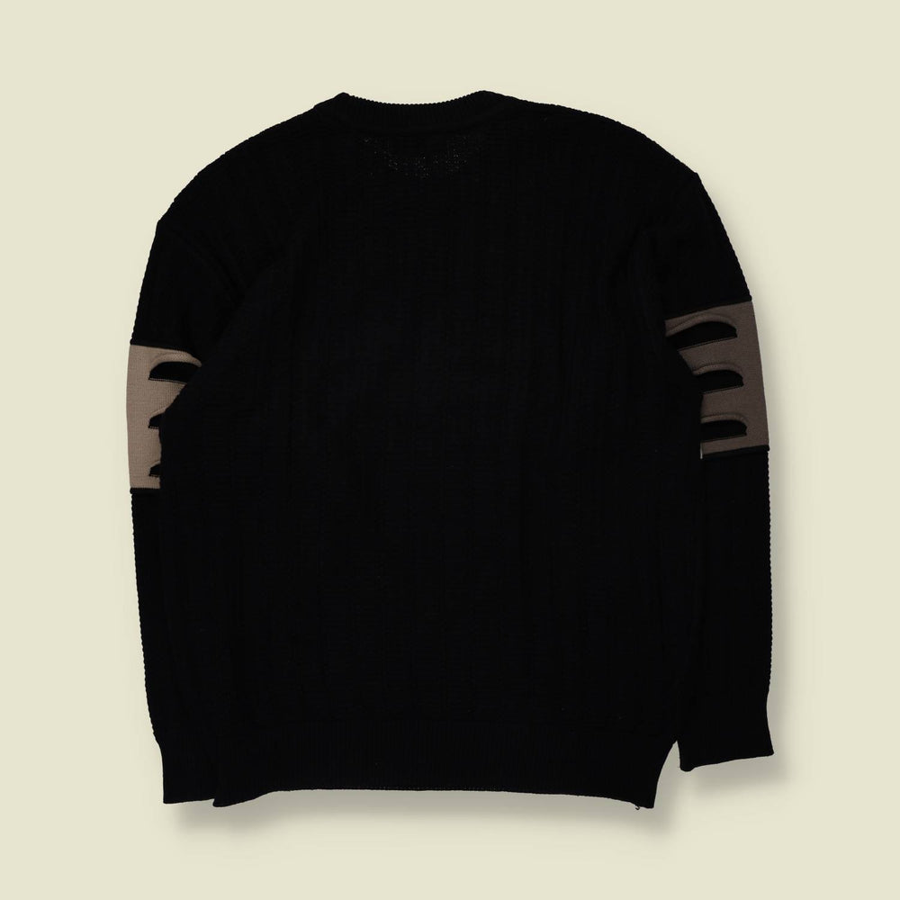 1980s | Carlo Colucci | Knit Jumper | Black - XXL