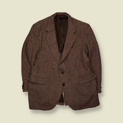 1980s | Harris Tweed | Blazer | Brown - L