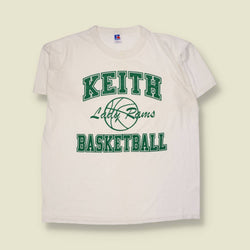 1980s | Russell Athletic | Keith Lady Rams Basketball T-Shirt | White - L