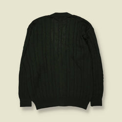 1990s | Monaco | Cardigan | Forest Green - M