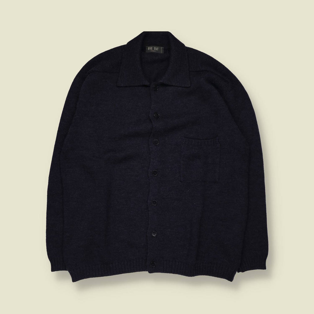 1980s | One Day | Cardigan | Grey - L