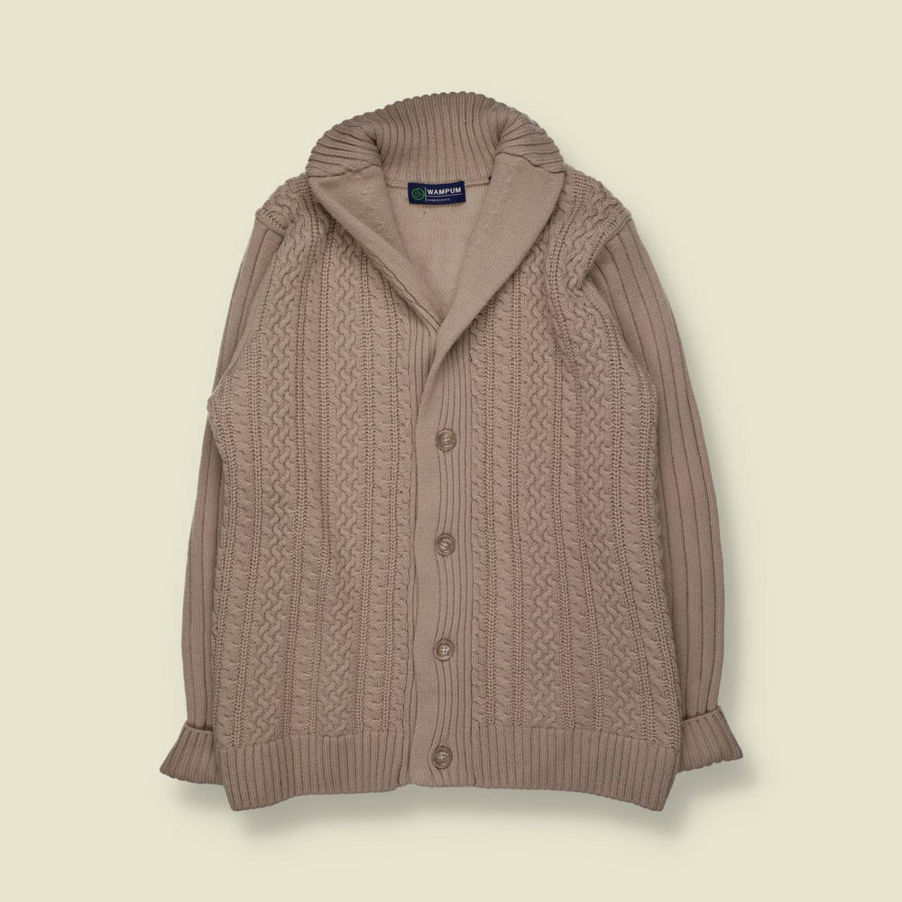 1990s | Wampum | Cardigan | Oatmeal - M