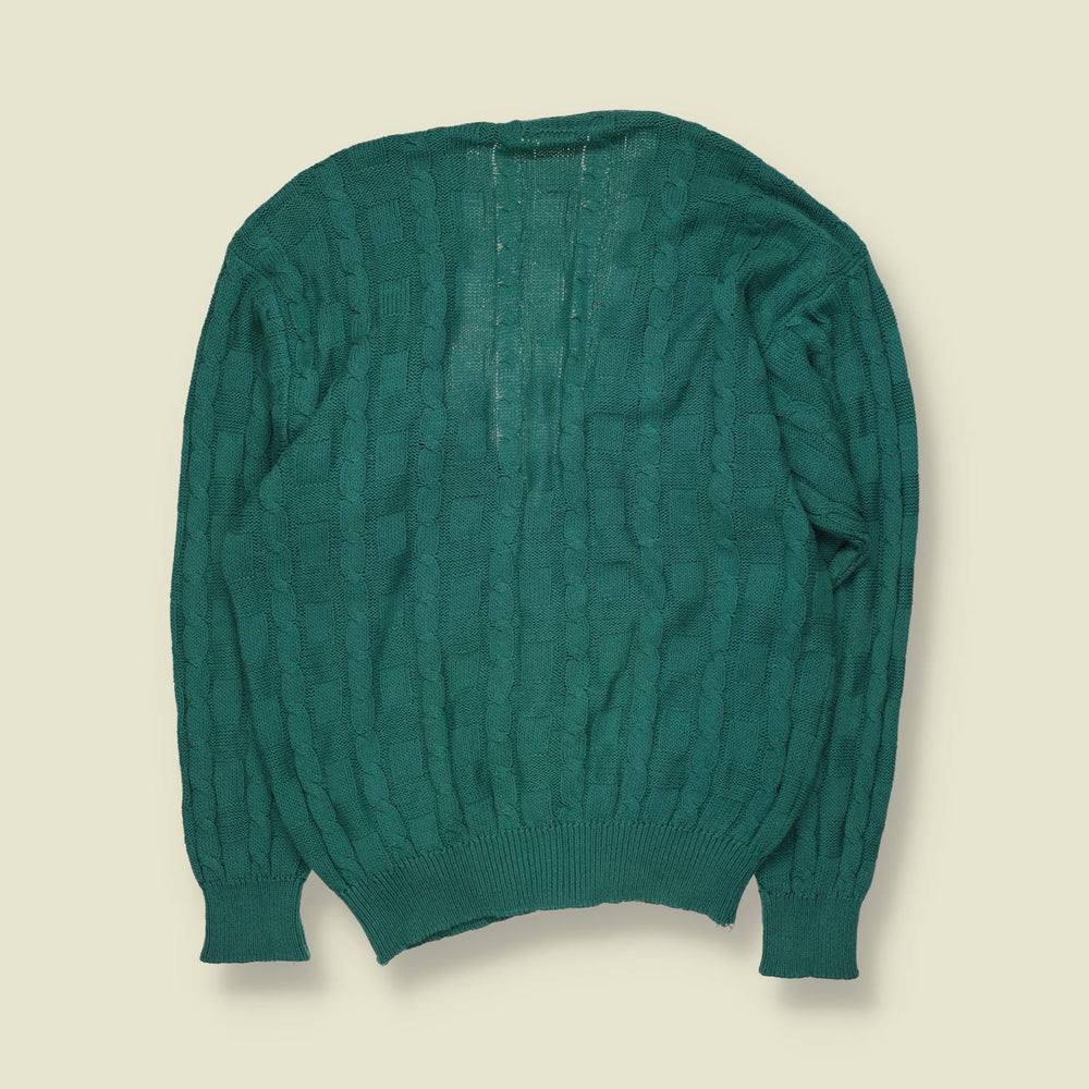 1980s | Henry Fireman | Cardigan | Teal - L