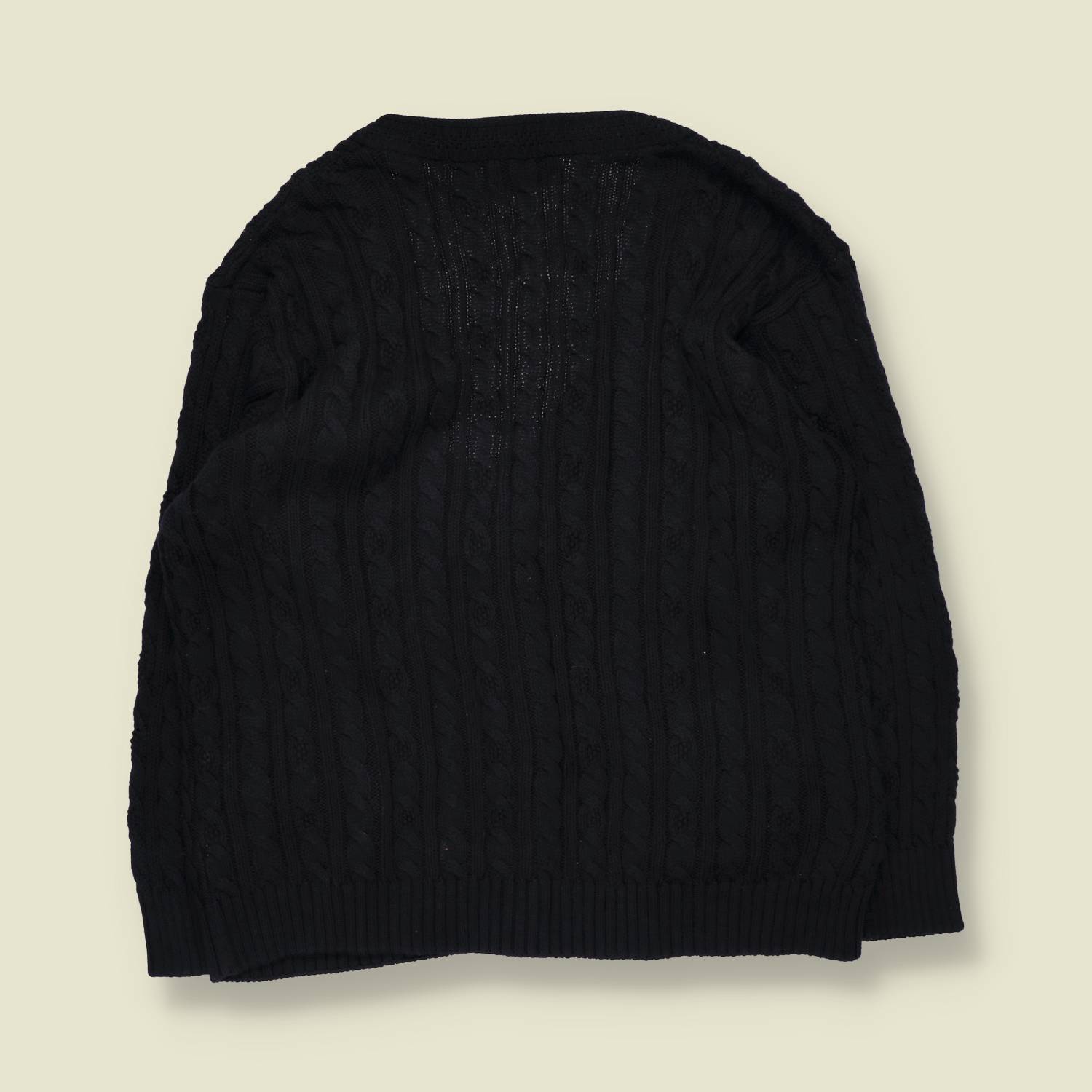 1980s | Gican | Cardigan | Black - XL