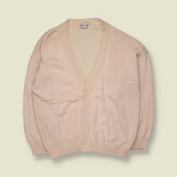 1980s | Ferrante | Cardigan | Cream | Made in Italy - XXL
