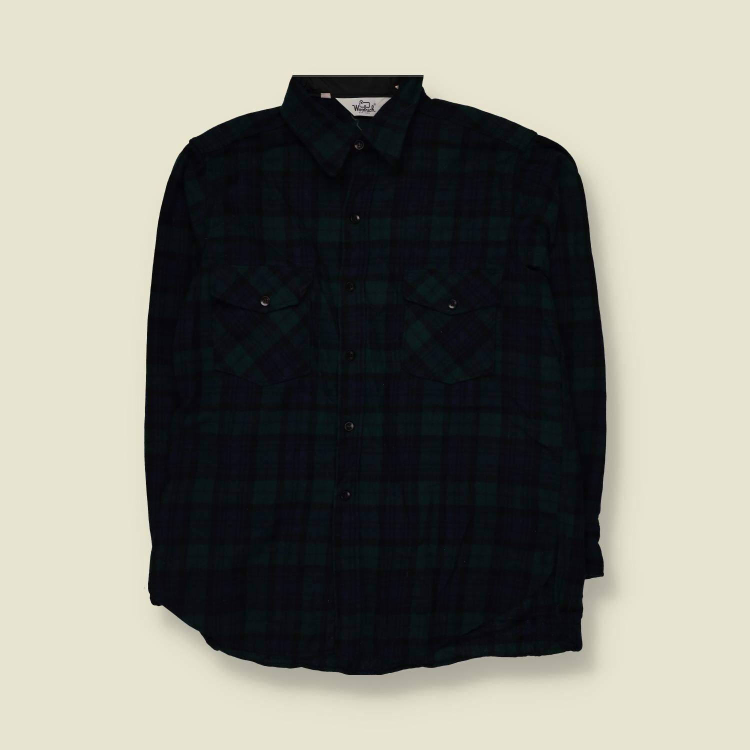 1980s | Woolrich | Shirt | Black Watch Plaid | Made in USA - XL