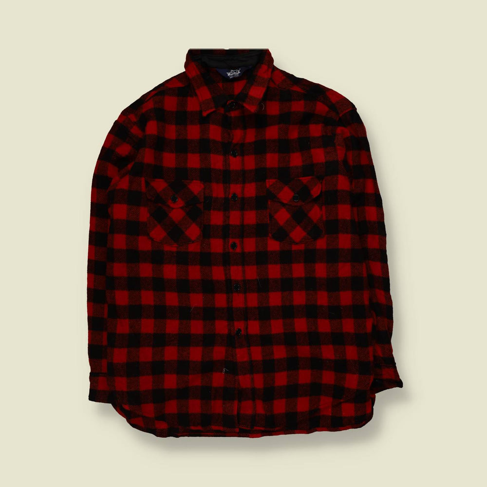 1990s | Woolrich | Shirt | Red/Black Buffalo Check | Made in USA - XXL