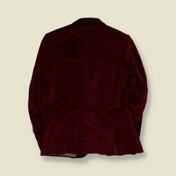 1990s | Marco Griffano | Velvet Blazer | Burgundy | Made in Italy - XS