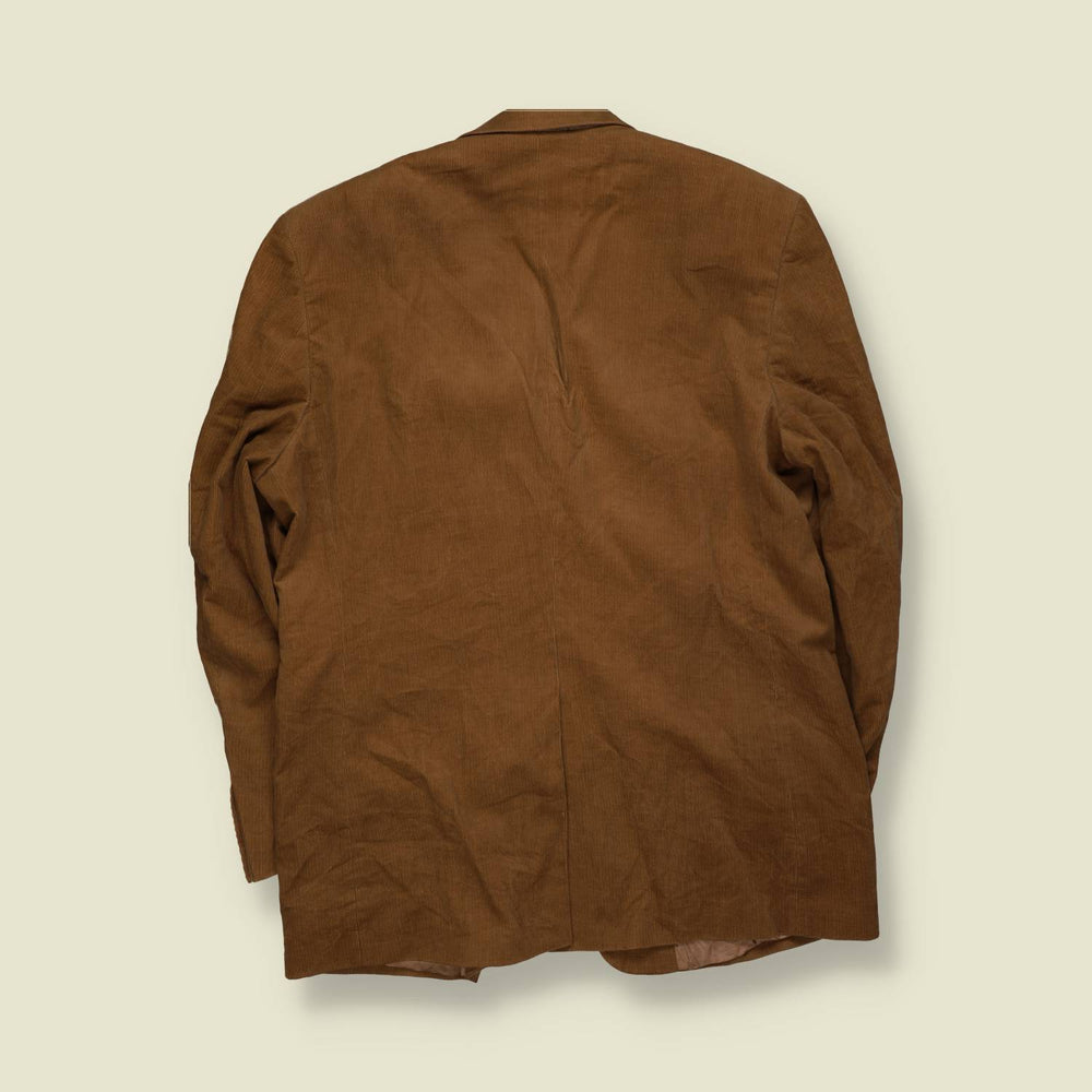 1990s | Tom | Corduroy Blazer | Tan - L