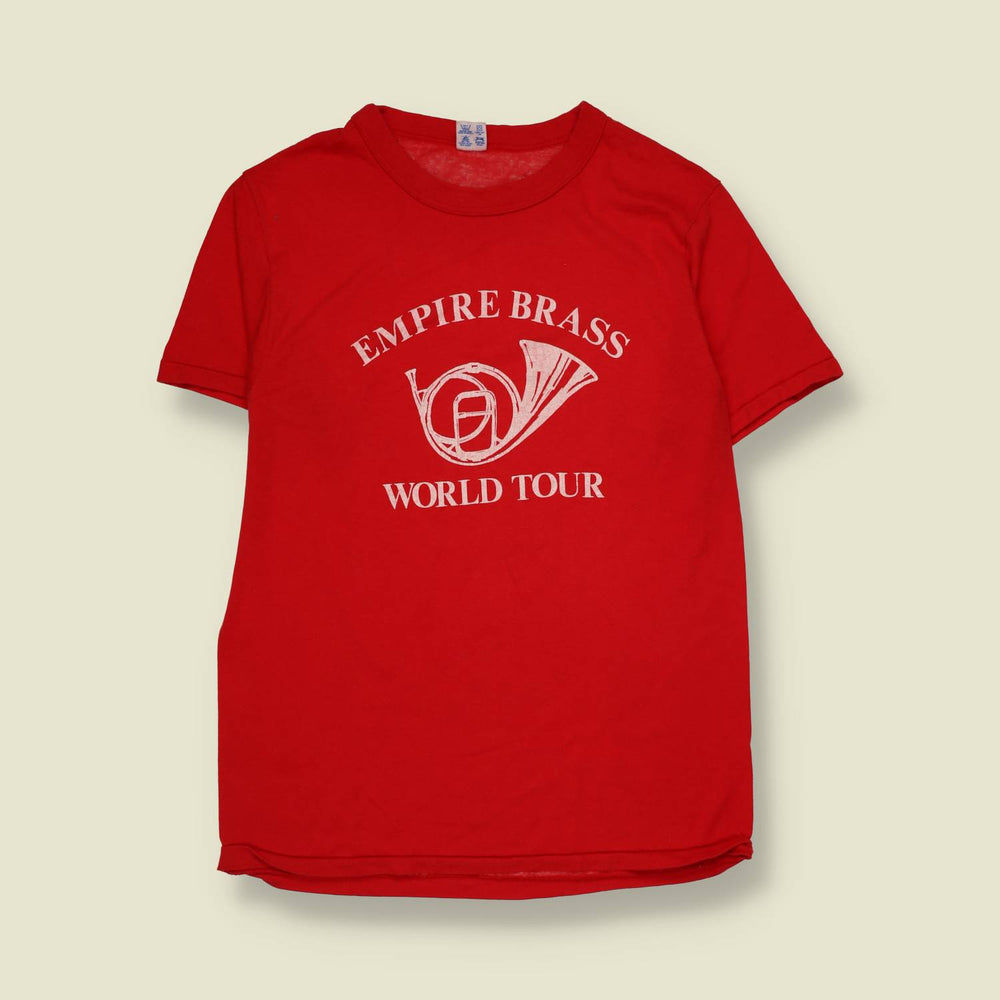 1980s | Champion | Empire Brass World Tour T-Shirt | Red - XS