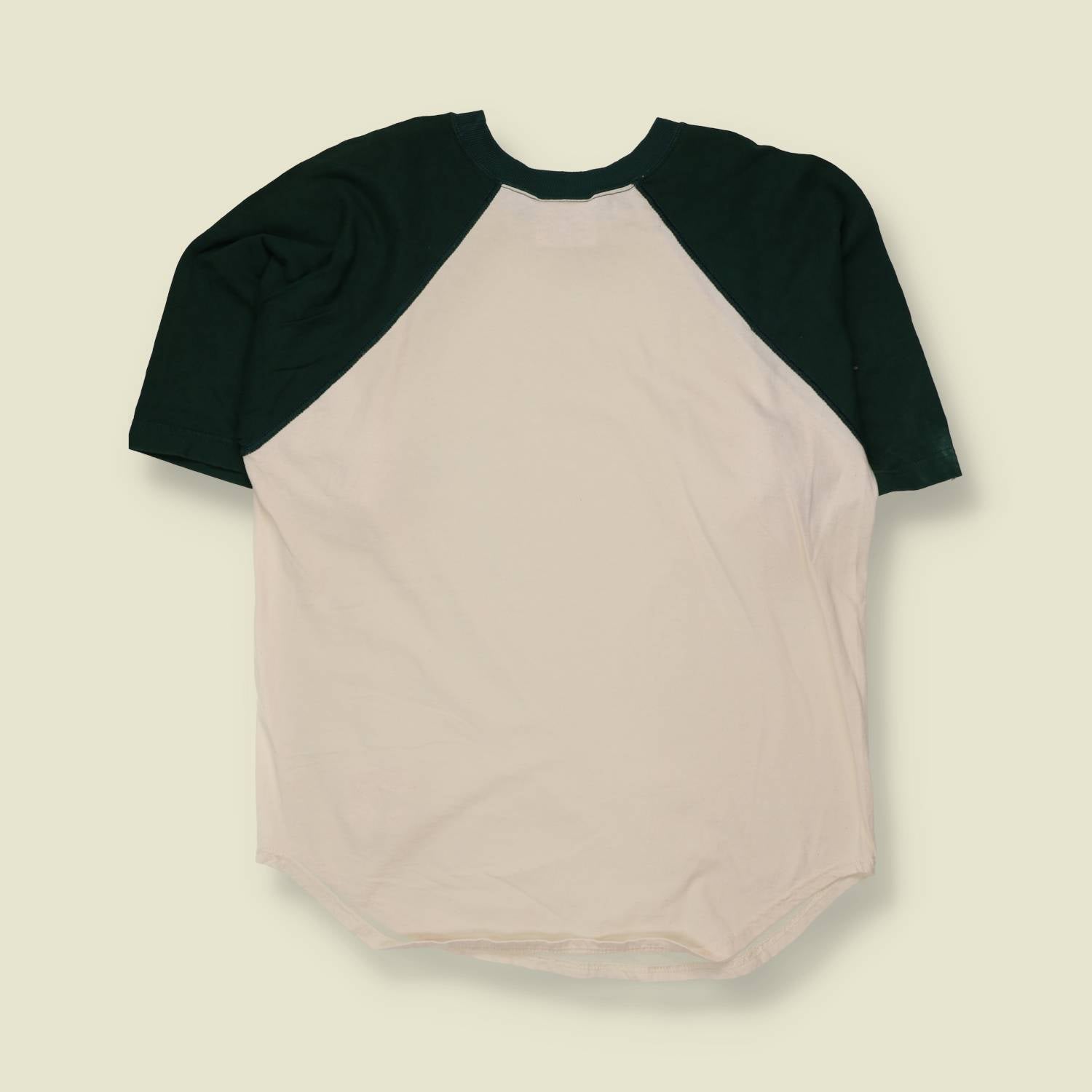 1990s | MacGregor | Raglan T-Shirt | White/Forest Green | Made in USA - L