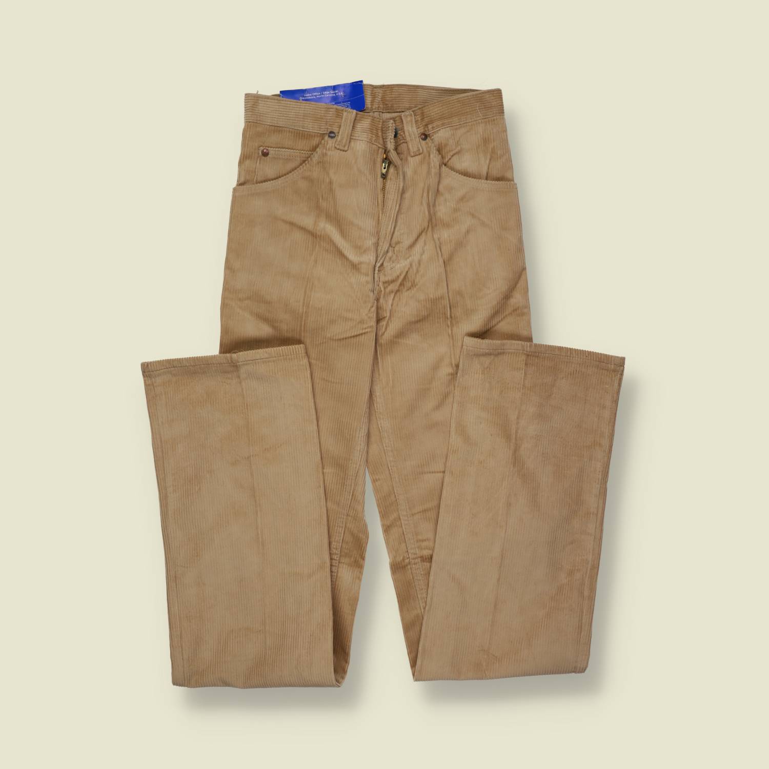 1970s | Wrangler | Deadstock Corduroy Jeans – Sand Beige - W26