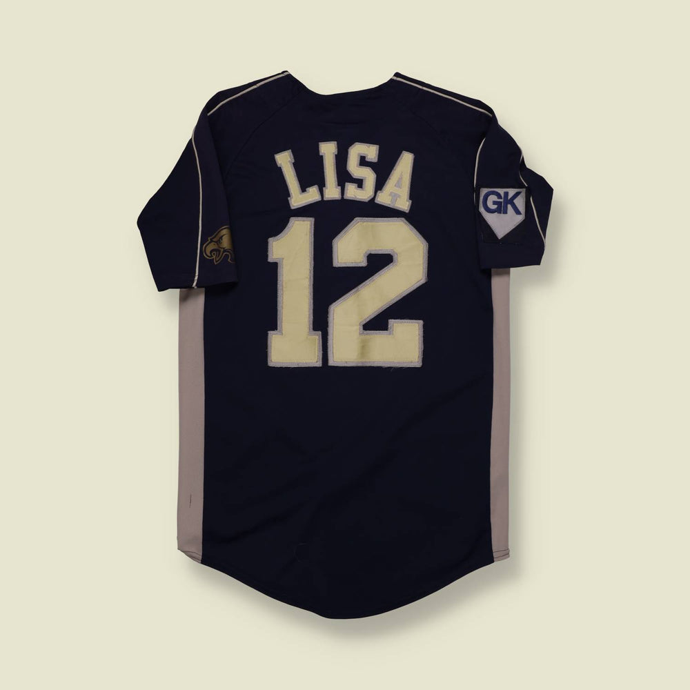 1980s | Team World | Bethpage Baseball Jersey – Navy/Grey - S