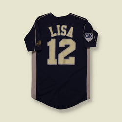 1980s | Team World | Bethpage Baseball Jersey – Navy/Grey - S