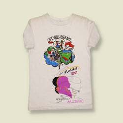 1970s | Salzburg & St. Wolfgang | Austrian Souvenir Tee – Multi-Colour Print - XXS/XS