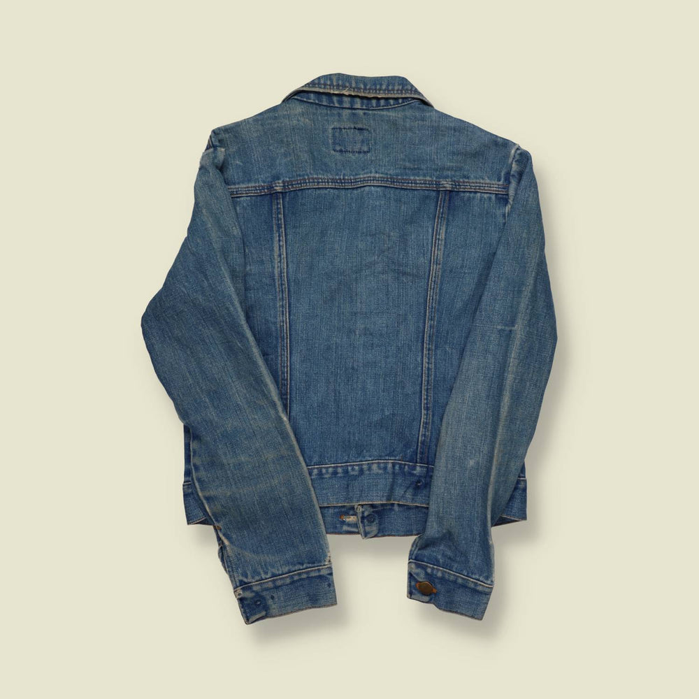 1970s | Wrangler | Made in USA Denim Jacket – Mid-Blue Fade - XXS