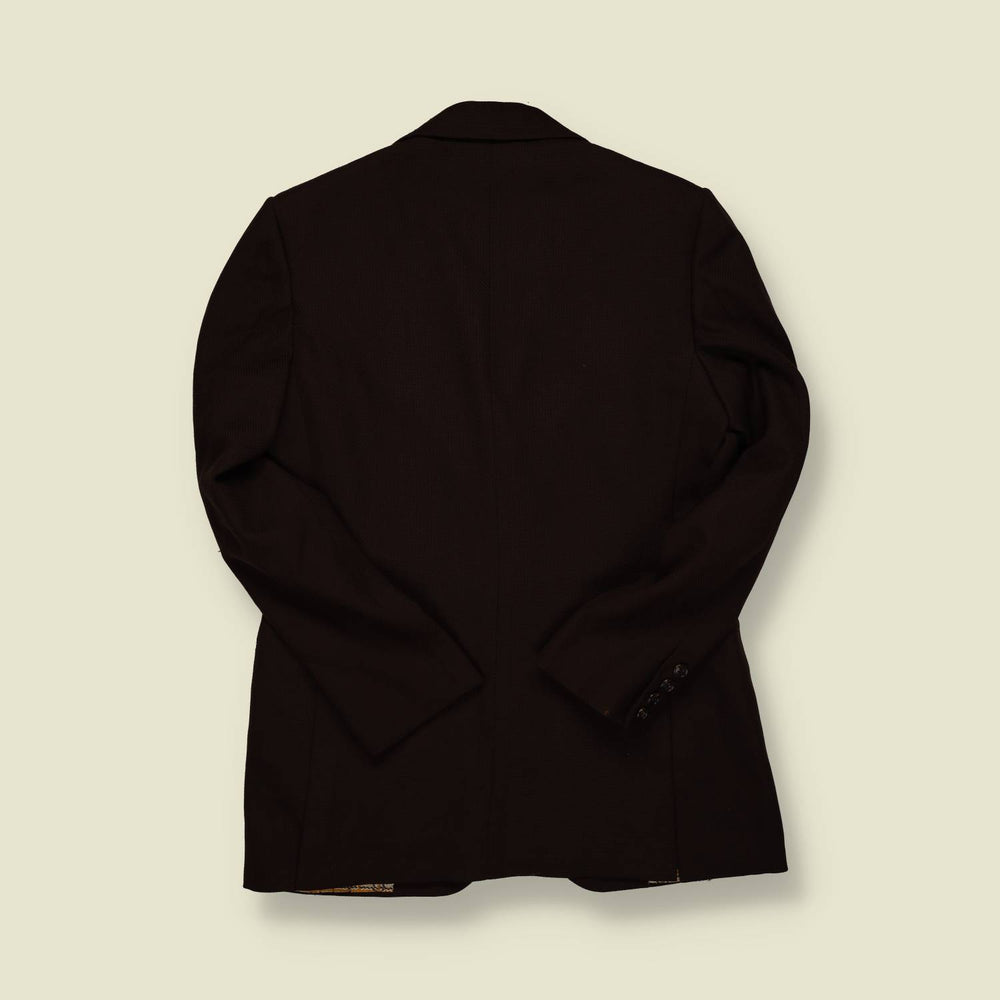 1970s | Tailored Blazer – Dark Brown - S