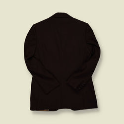1970s | Tailored Blazer – Dark Brown - S
