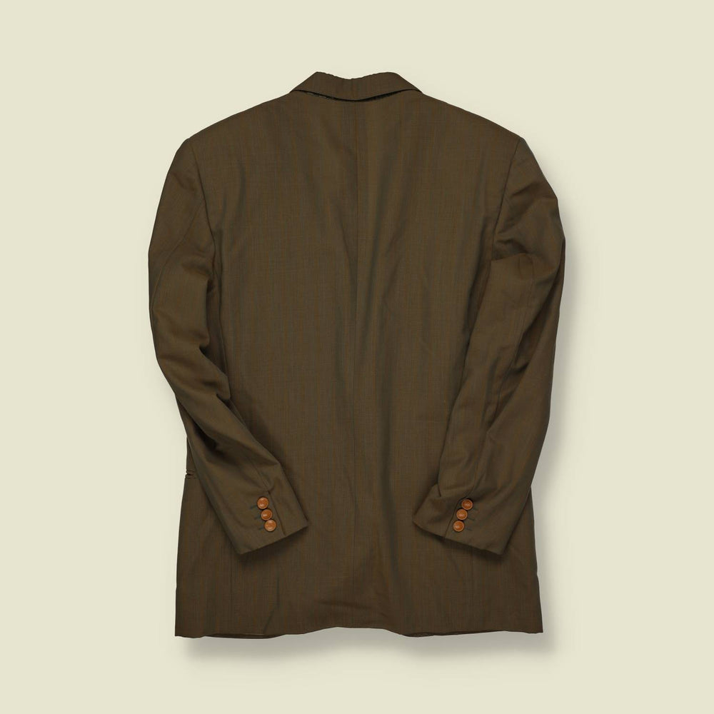 1980s | Yves Saint Laurent | Tailored Blazer – Olive Brown - S