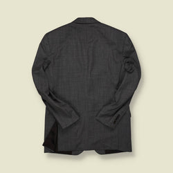 1990s | Yves Saint Laurent | Checked Blazer – Charcoal - S