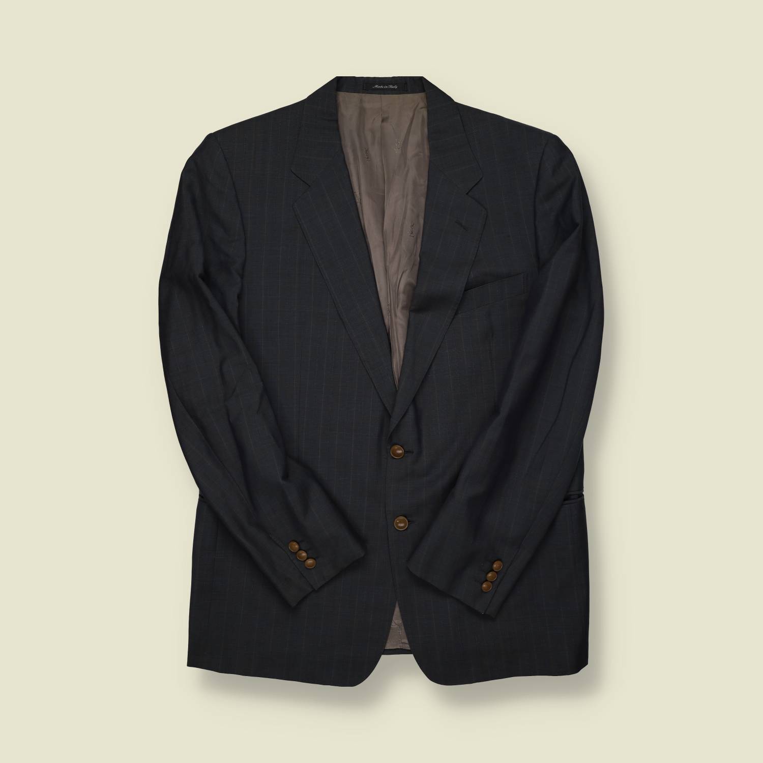1990s | Yves Saint Laurent | Pinstripe Blazer – Grey - S