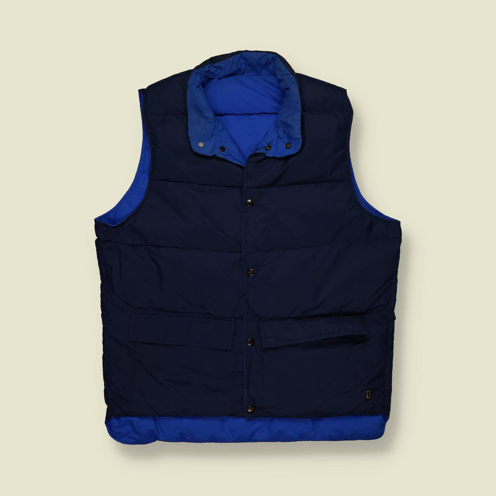 1990s | Woolrich | Down Gilet – Navy/Royal Blue - L