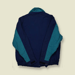 1990s | Woolrich | Colour-Block Puffer Jacket – Teal/Navy - L