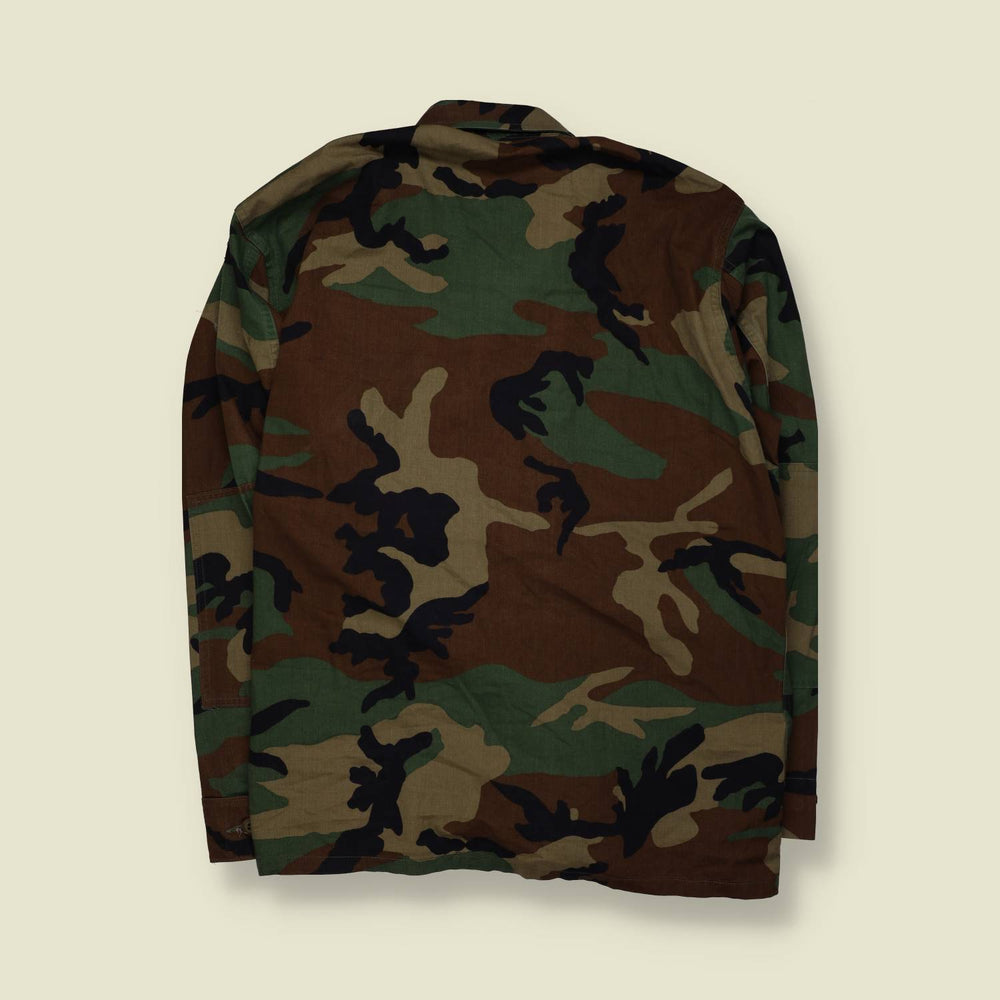 1990s | US Style Camo Shirt | Woodland Camouflage - XXXXXL