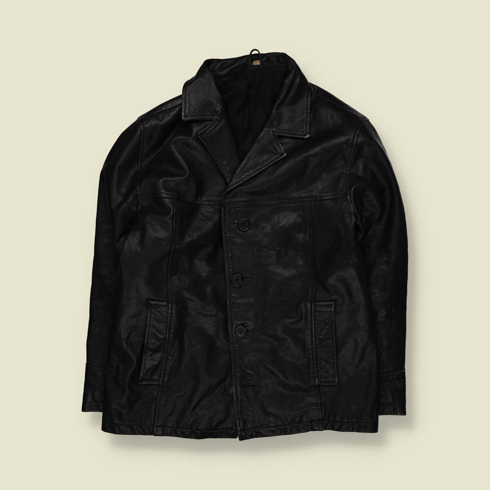 1990s | Silver Creek | Leather Jacket | Black - XL
