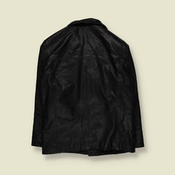 1990s | Silver Creek | Leather Jacket | Black - XL