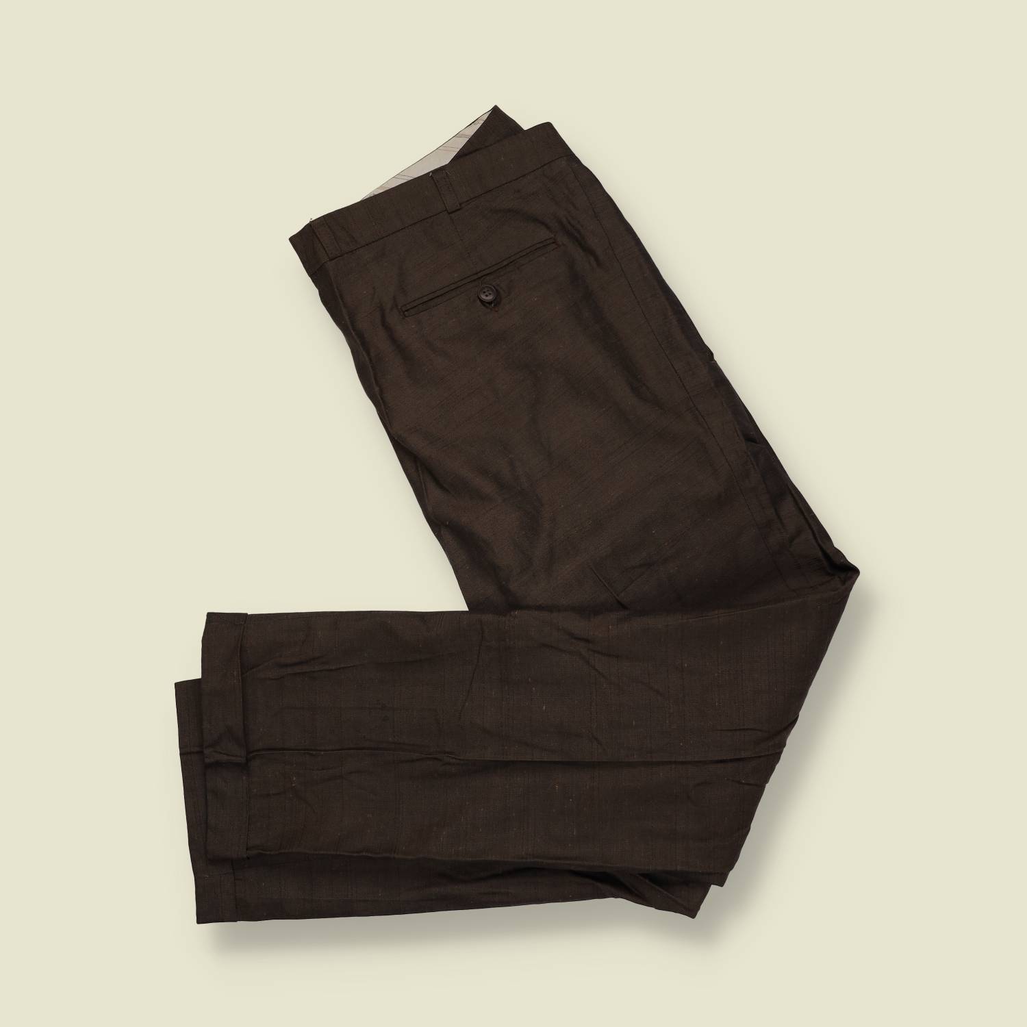 1980s | Two-Piece Suit | Dark Brown - L
