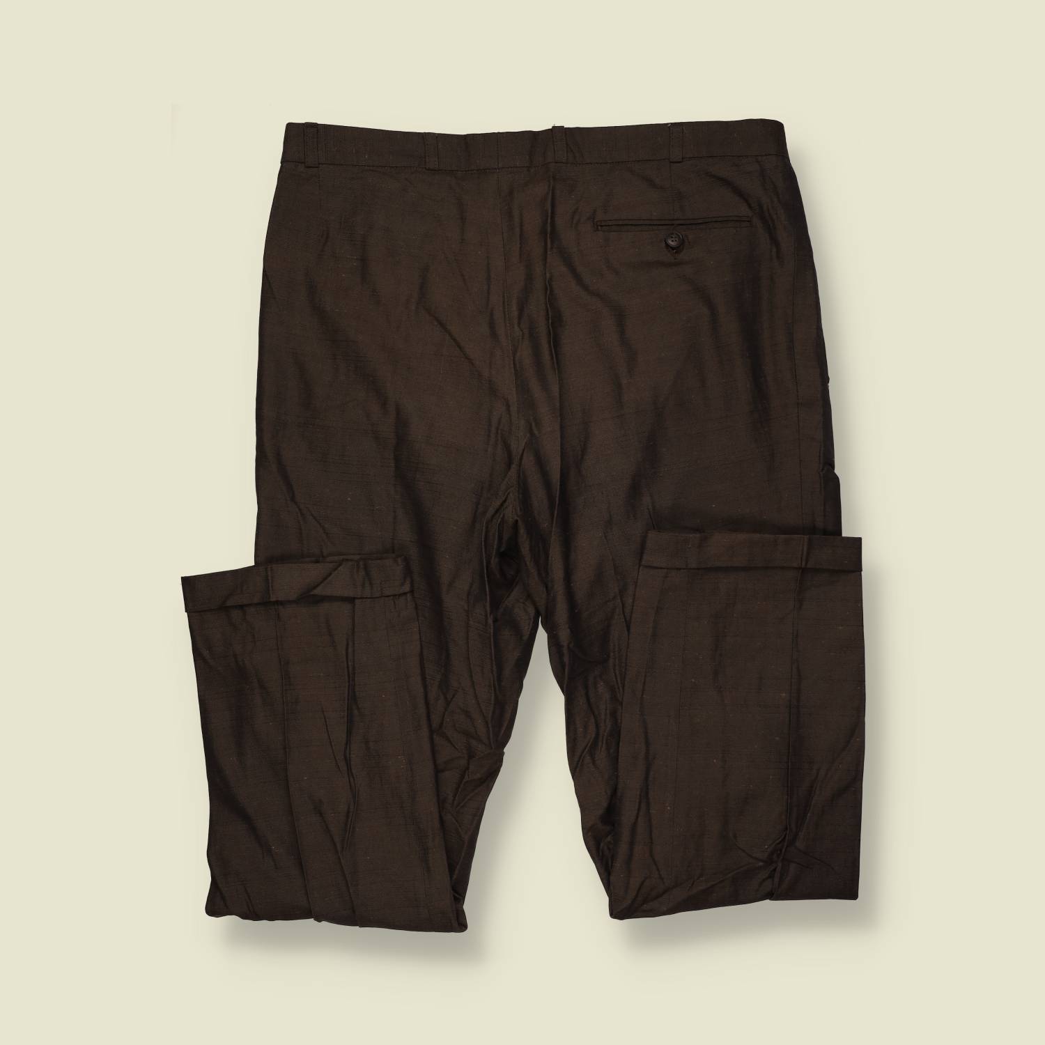 1980s | Two-Piece Suit | Dark Brown - L