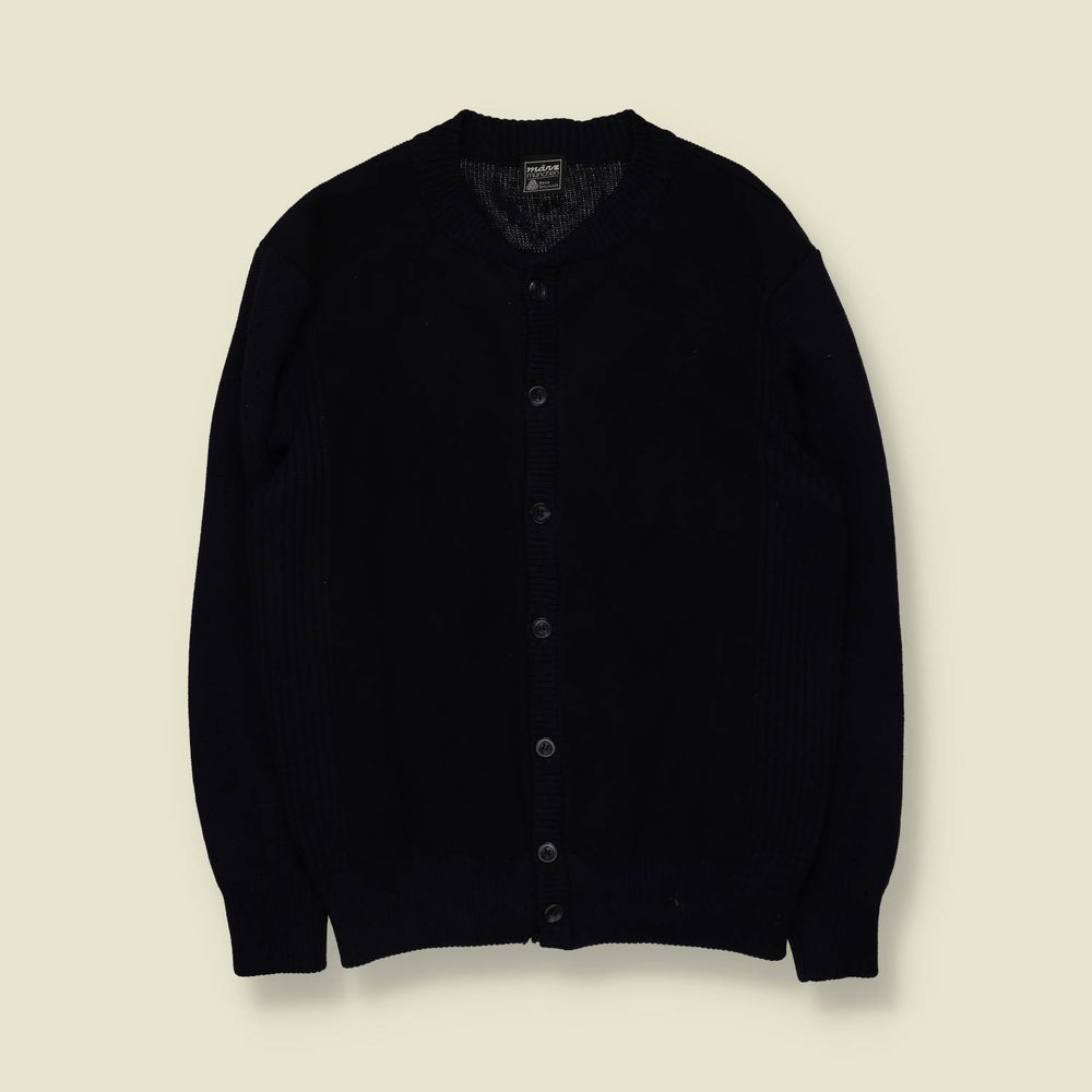 1970s–1980s | Reine Schiller Made In West Germany | Knit Cardigan | Navy - M