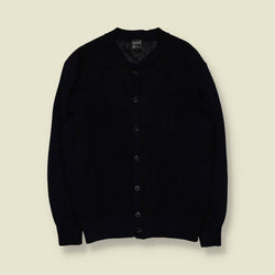 1970s–1980s | Reine Schiller Made In West Germany | Knit Cardigan | Navy - M