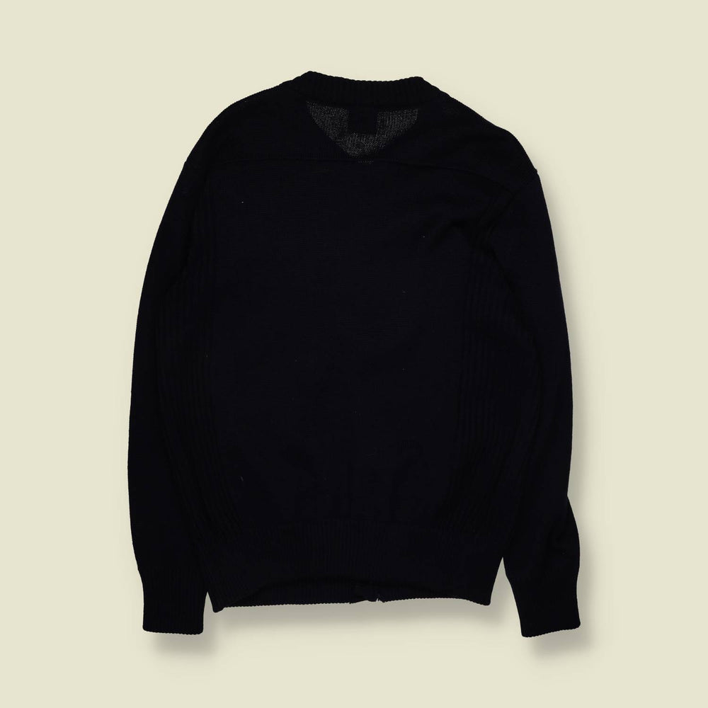 1970s–1980s | Reine Schiller Made In West Germany | Knit Cardigan | Navy - M