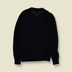 1970s–1980s | Reine Schiller Made In West Germany | Knit Cardigan | Navy - M