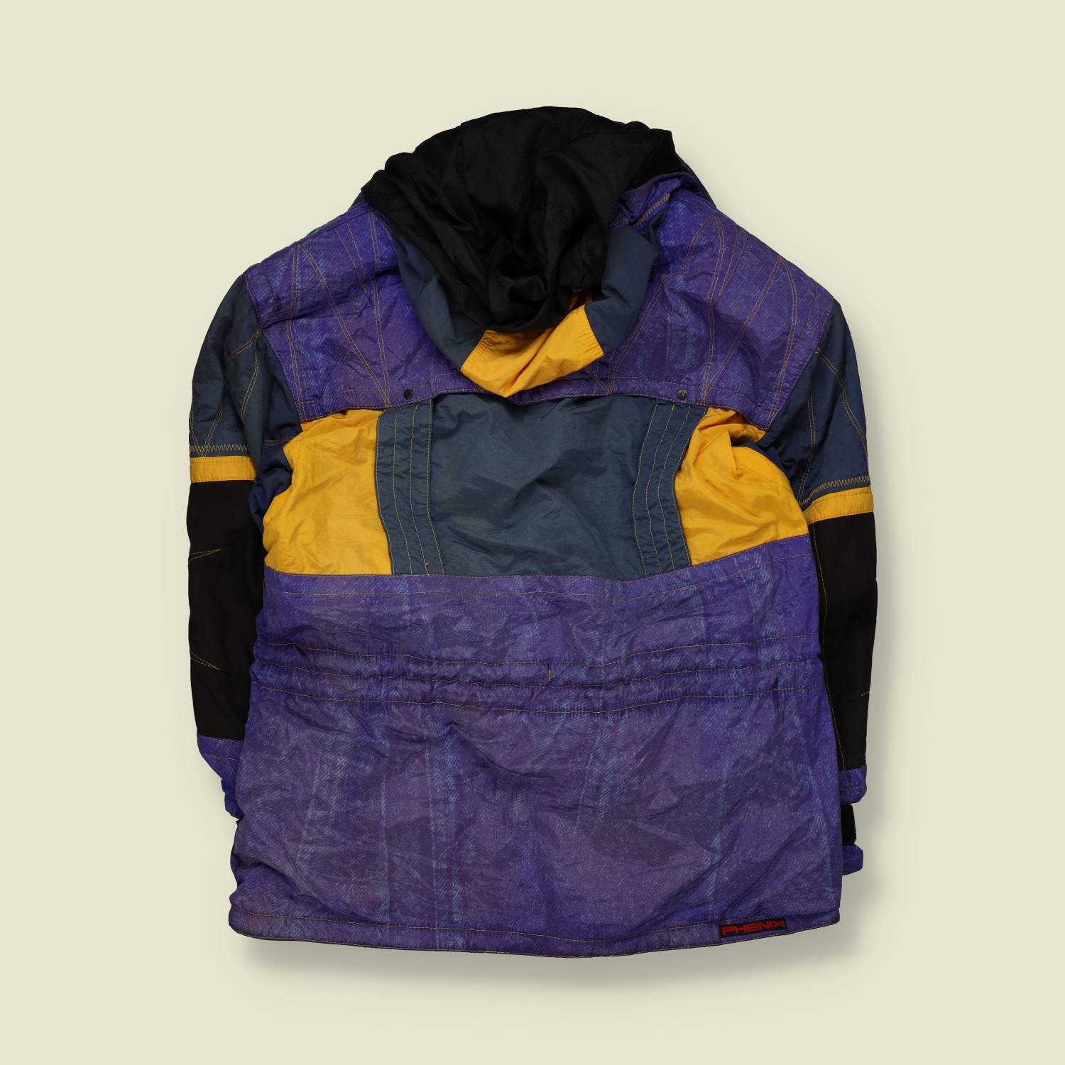 1990s | Phoenix | Ski Jacket | Purple, Navy & Yellow - L