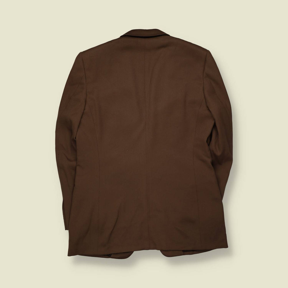 1970s–1980s | Tailored Blazer | Brown - L