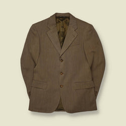 1980s | Norton & Wilar | Tailored Blazer | Brown | Made In Italy - S